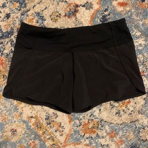 black speed up shorts